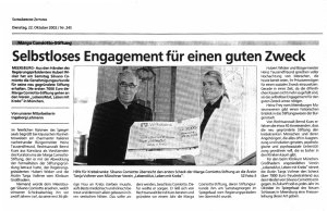 Schwaebische Zeitung vom 22.10.02